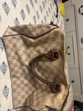 Louis Vuitton Beige and Brown Damier Canvas Tote